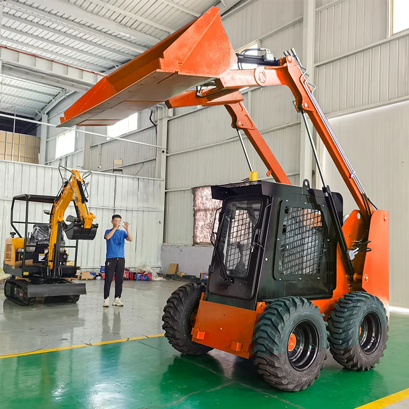 Customized High Quality Mini Skidsteer Loader Fast Delivery China Skid Steer Loader Forestry Small Loader