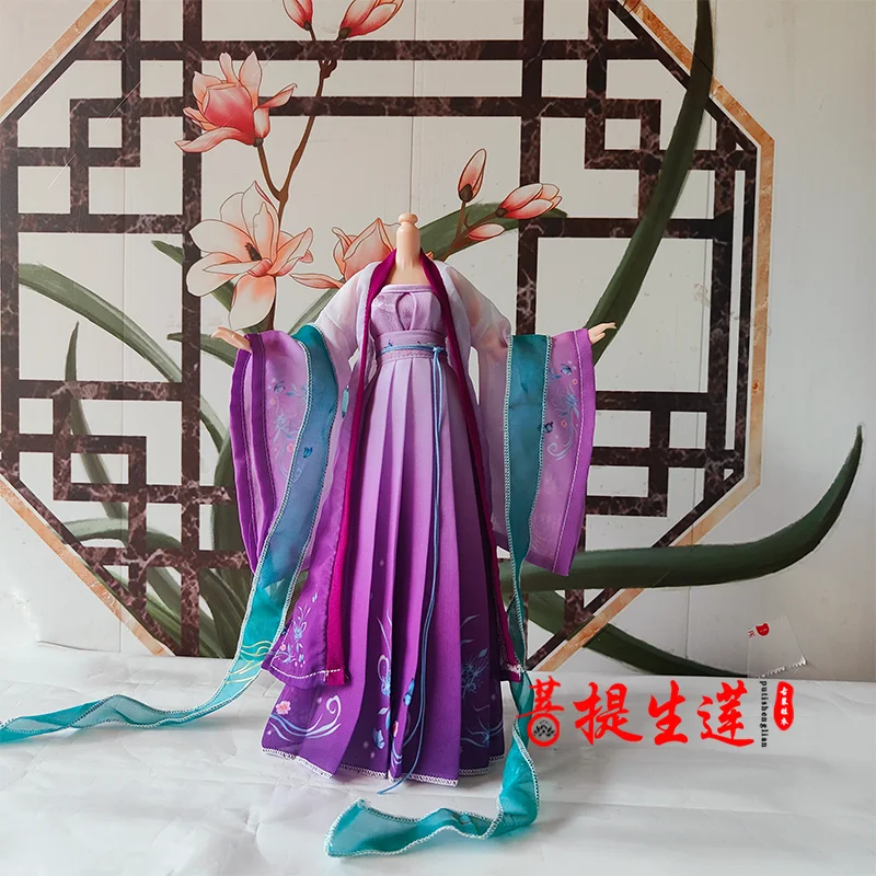 customize 1/6 Female Classical Hanfu Chinese Ancient Tradition Hanfu Dress for 12inch Action Figure Model