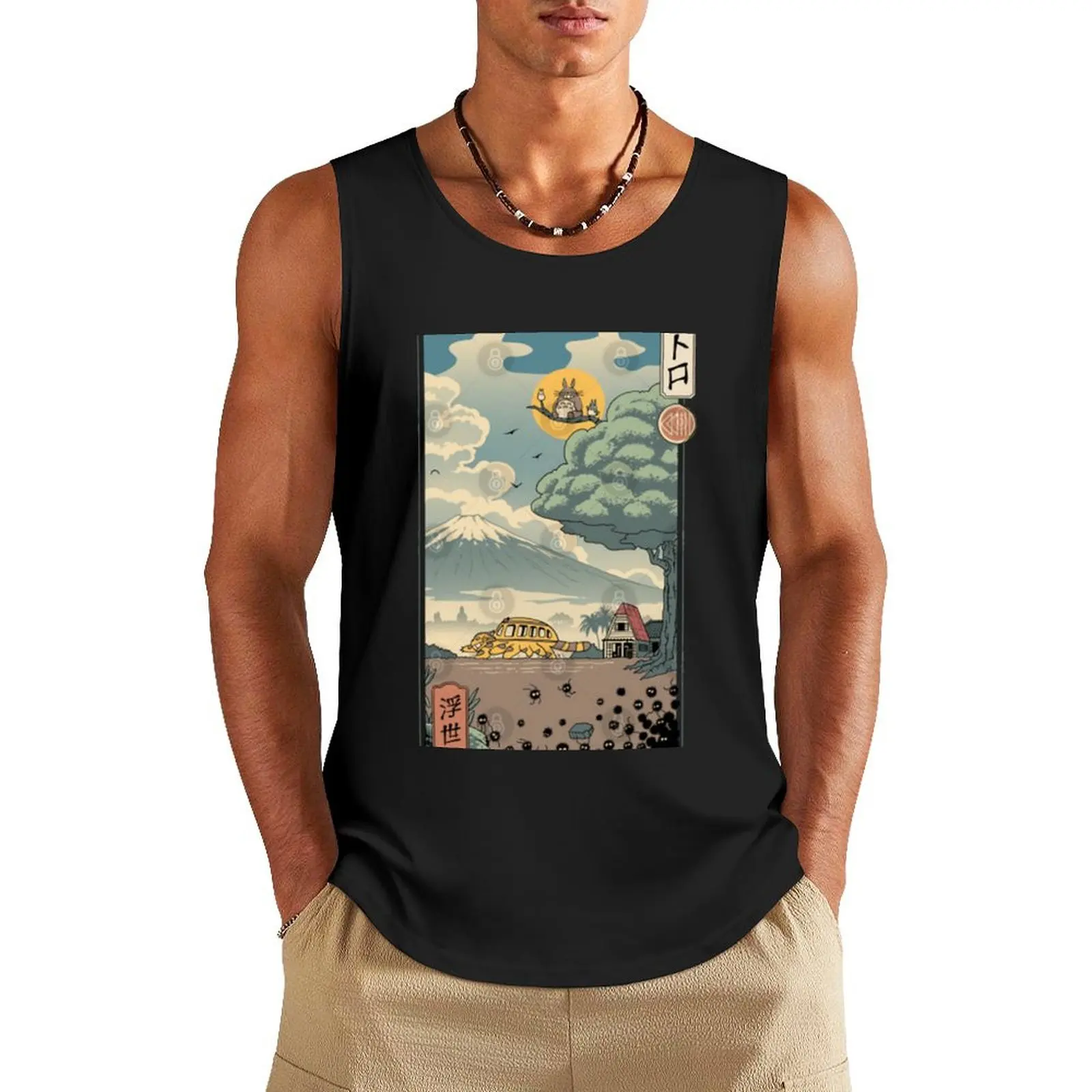 

Сосед s Ukiyo e Perfect Gift Майка мужская бодибилдинг