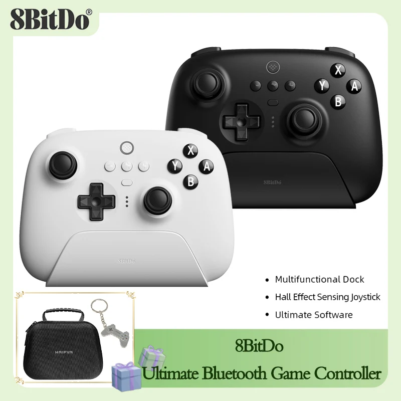 

8BitDo Ultimate Bluetooth Wireless Gaming Controller Hall No Drift with Charging Dock for Nintendo Switch Steam PC Windows 10 11