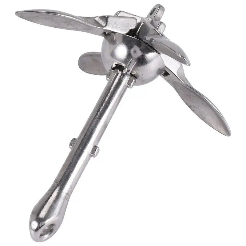 

Надувная лодка HOTB72A, металлический якорь из нержавеющей стали 316 для лодок, каяков, динги, плотов, рыболовных лодок, вес 0,7 кг