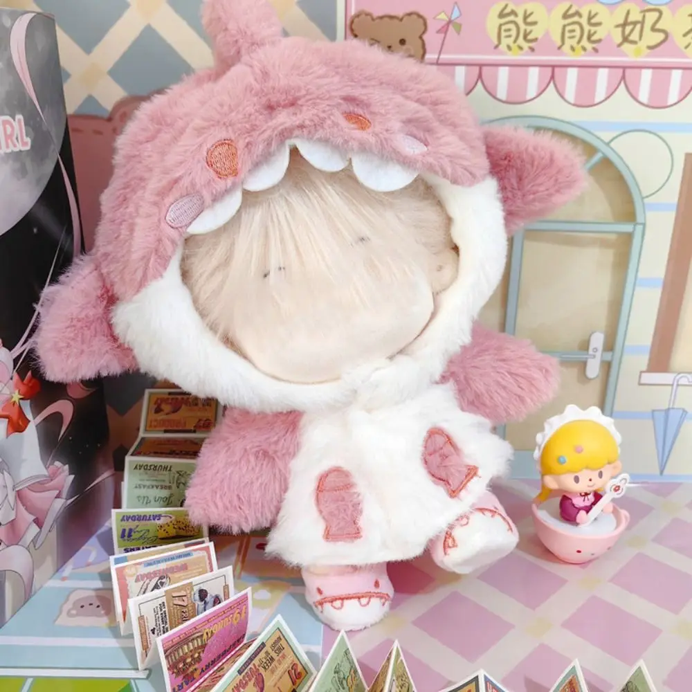 Vêtements de poupée de 20cm, accessoires de remplacement, tenue de remplacement, manteau de requin de dessin animé, maison de jeu, jeu de dressing à langer