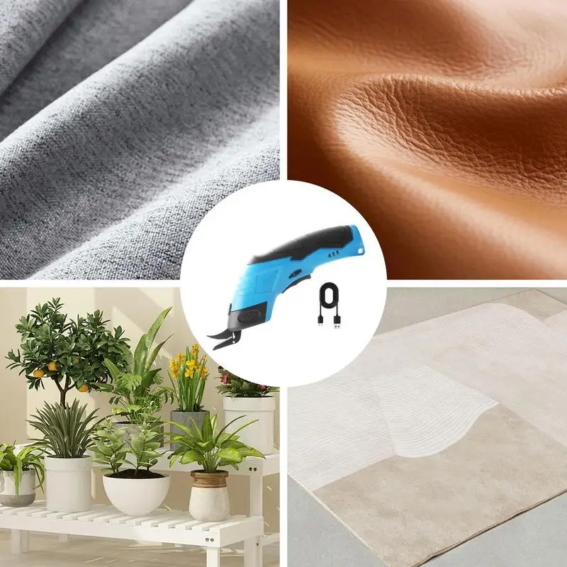 Electric Cardboard Cutter Ergonomic USB Rechargeable Scissors Small Handheld Scissors Portable Box Cutter For Carpet Felt Cotton