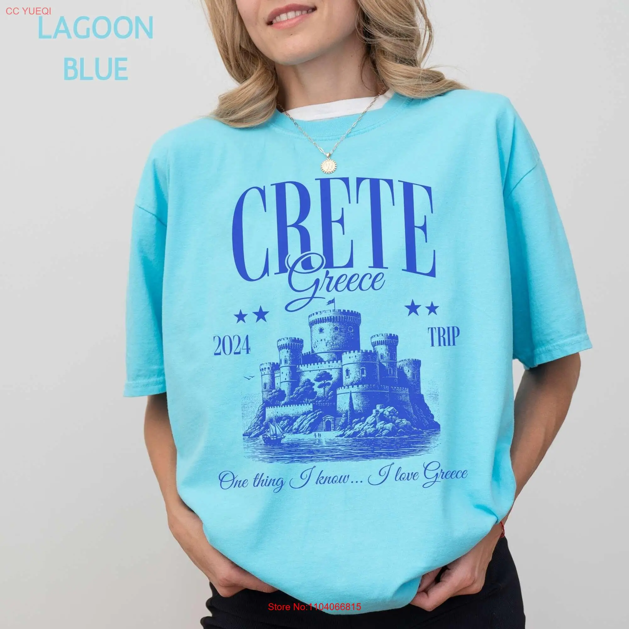 Custom Crete Greece Vacation Comfort Colors T Shirt Personalized Year Greek Girl Trip Trendy Social Club Oversized Holiday