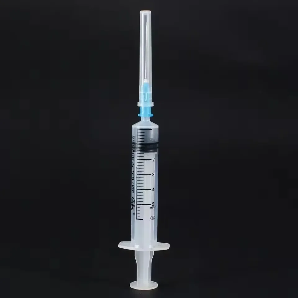محاقن 5 مل 10 مل يمكن التخلص منها معبأة بشكل فردي في مادة PVC المعقمة #2
