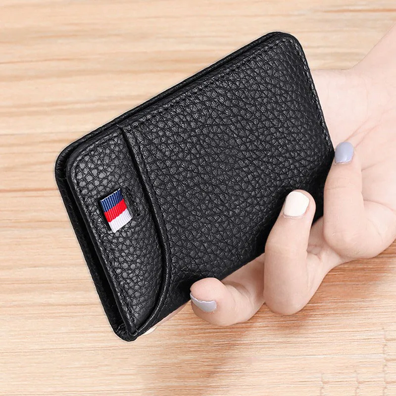 

Portable Super Slim Soft Wallet PU Leather Mini Credit Card Wallet Purse Card Holders Men Wallet Thin Small Short Wallets