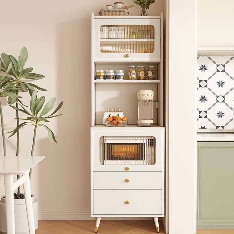 Dining side cabinet, kitchen high cabinet integrated against the wall, locker, small apartment side cabinet, tea cabinet, microw
