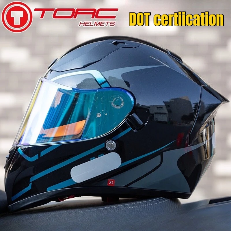 

Для TORC T18 мотоциклетные шлемы с двойным козырьком, модульный откидной шлем, одобренный DOT, анфас, шлем, мотогоночный шлем для мотокросса