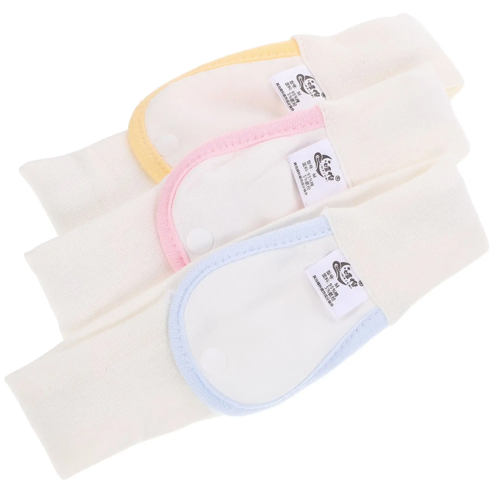 3 Pcs Diaper Fixing Belt Elastic Adjustable Strap Soft Cotton Material Baby Nappy Belt Newborn Fastener Toddler Diaper Security