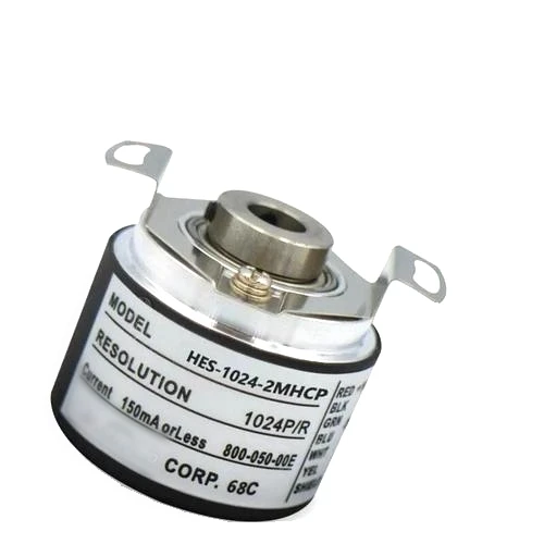 

Энкодер с полым валом HES-1024-2MHCP Разрешение вращающегося датчика (20 ~ 3600 P/R) Выход открытого коллектора режима PNP