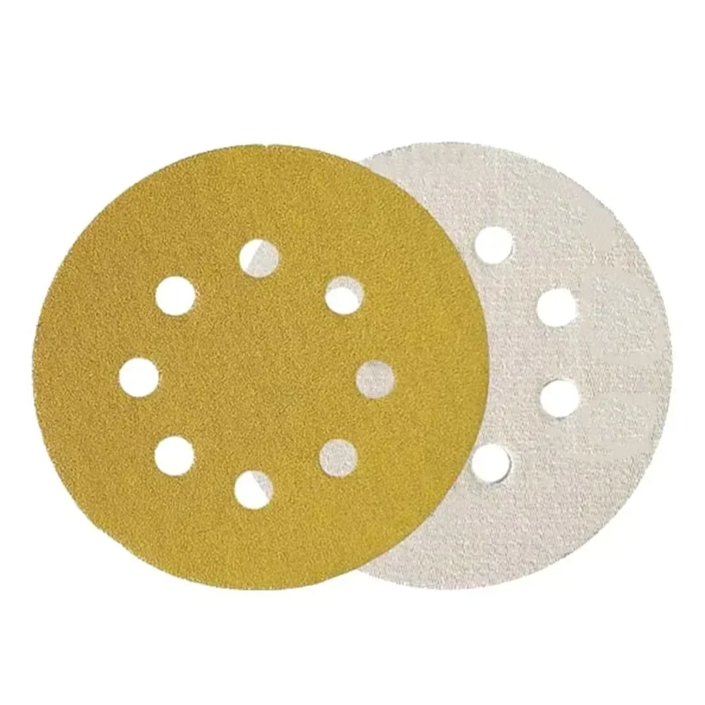 20 PCS 5 Inch 8 Hole 125mm Sanding Discs Hook & Loop Sanding Polishing Sandpaper For Woodworking Furniture Metal Polishing