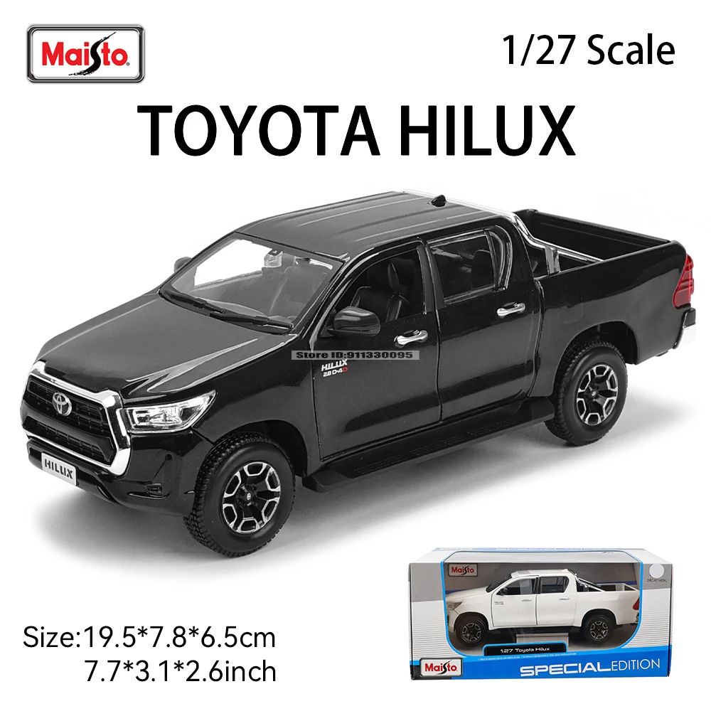 Maisto 1:27 Nowy Toyota Hilux Wysoce szczegółowy model precyzyjnego odlewania Prezent kolekcji modeli