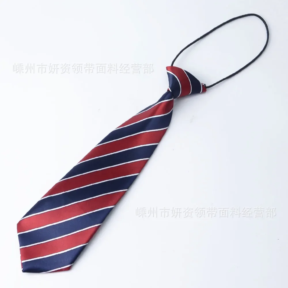 

New Fashion Children's Lazy Tie Black and White Colored Small and Large Children's School Kindergarten Tie in Stock