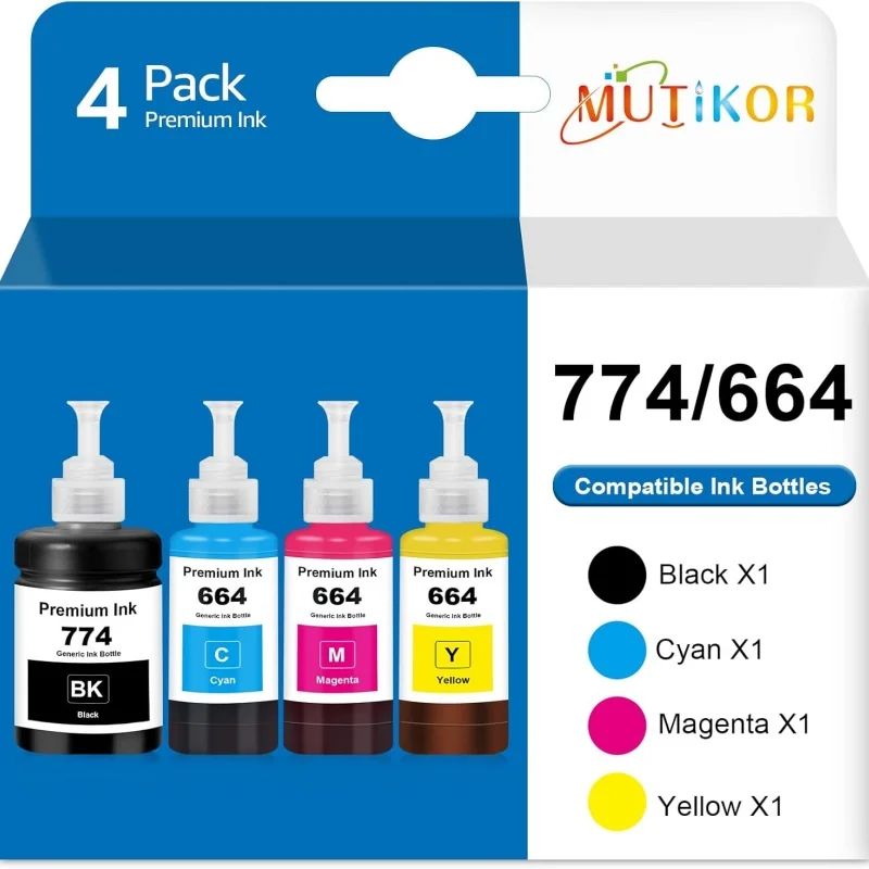 

Запасные чернила для принтера Epson 664 774 T664 T774 t7741 для принтера ET-2650 ET-2550 ET-4550 ET-16500 ET-4500 ET-3600 ET-2600 L310 L110 L210