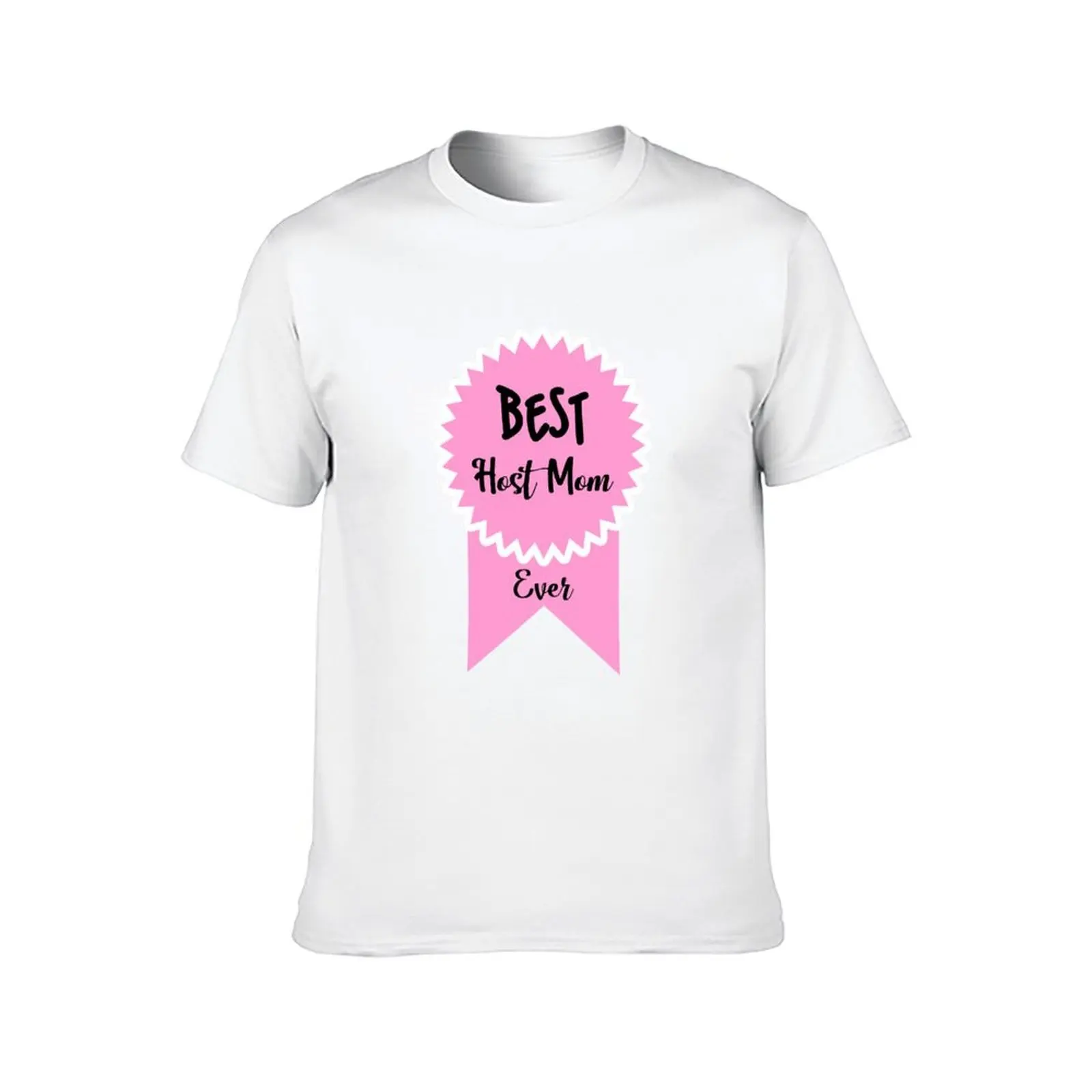 أفضل المضيف أمي على الإطلاق تبادل الطالب الأم تي شيرت تي شيرت للرجل حزمة تي شيرت أبيض للرجل سليم تي شيرت مجسم #2