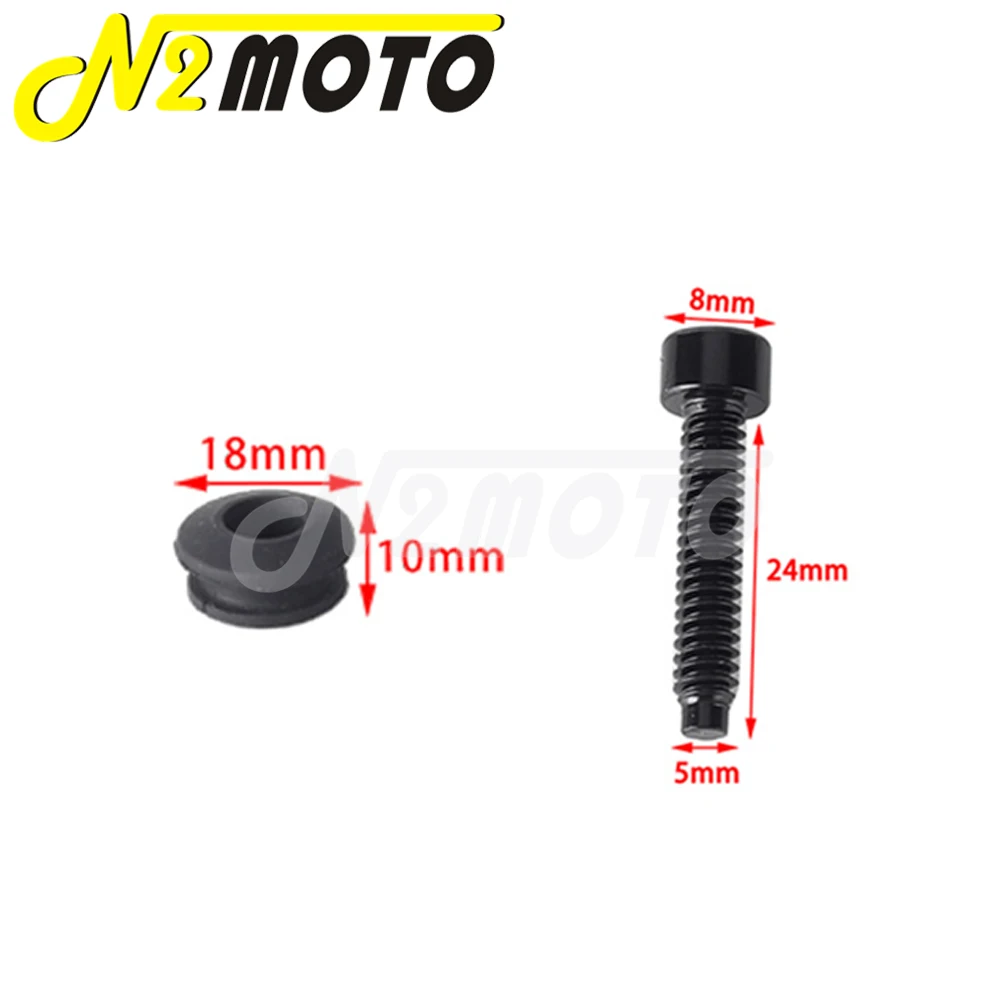 6PCS T27 Windscreen Screws Nut Bolts RubberGrommets Gasket Windscreen Washer For Harley Low Rider EI Diablo FXRST 2022-24 FXLRST