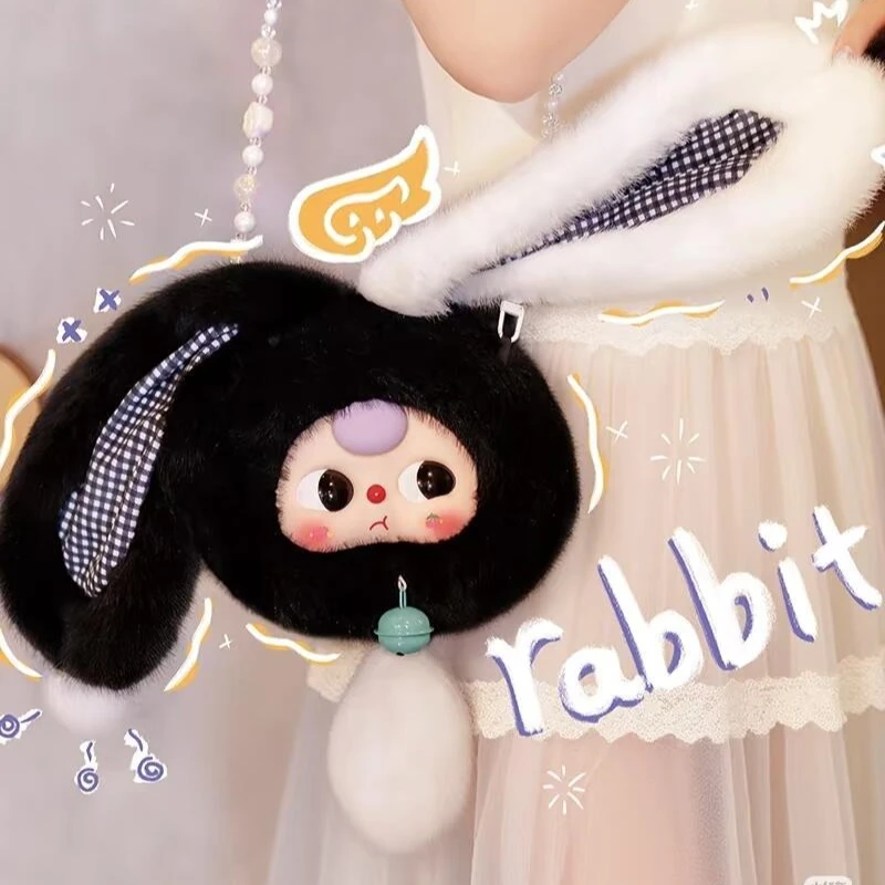 طفل ثلاثة جلب بود الحظ فورتشن أرنب سستة حقيبة صندوق أعمى شخصيات كرتونية صندوق غامض الفينيل الوجه جمع دمية مفاجأة اللعب #4