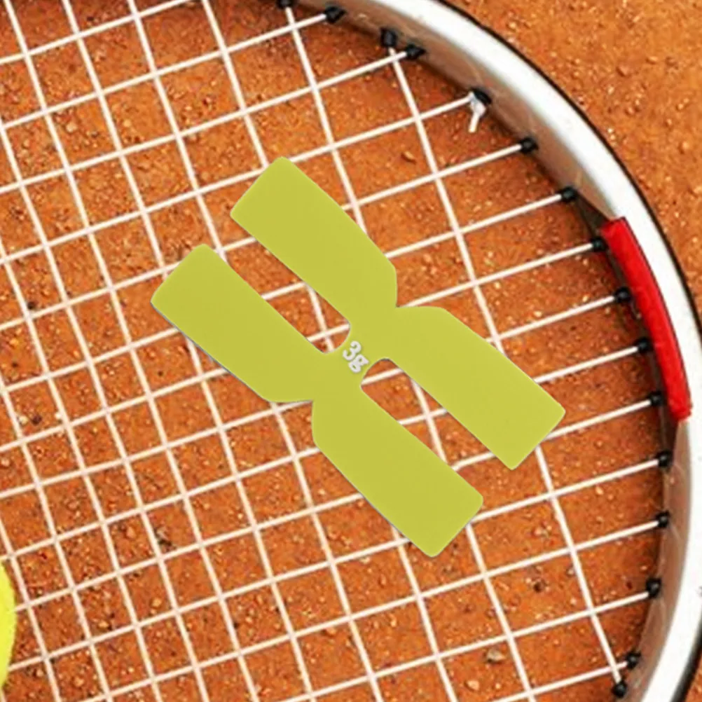 

6Pcs Tennis Racket Weighted Strips H-Shaped Silicone Balance Pads for Enhanced Stability Power Control All Skill Levels Tennis