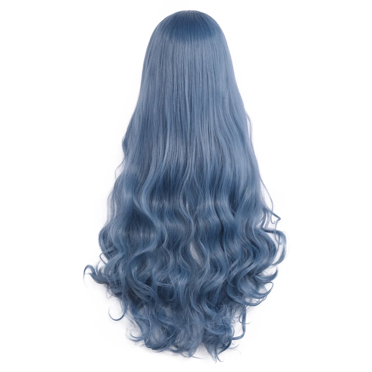 Синтетический парик, длинный волнистый синий парик для косплея, термостойкое волокно, костюм для вечеринки, аниме, ролевая игра для женщин и мужчин, унисекс
