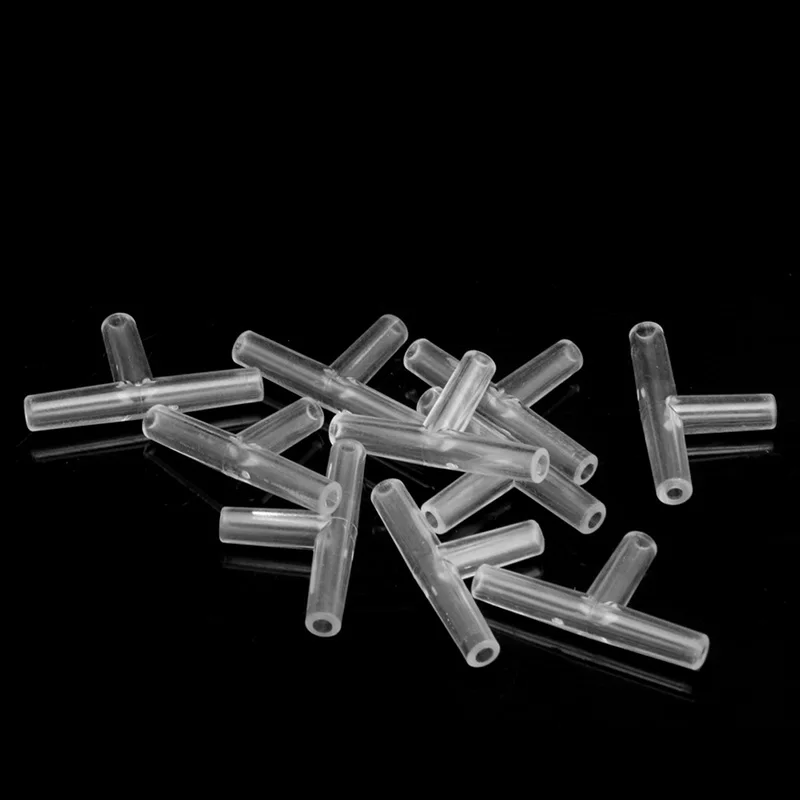 10Pcs Aquarium 3 Way T Connector ท่อวาล์วอากาศสำหรับถังปลาถังออกซิเจนปั๊ม