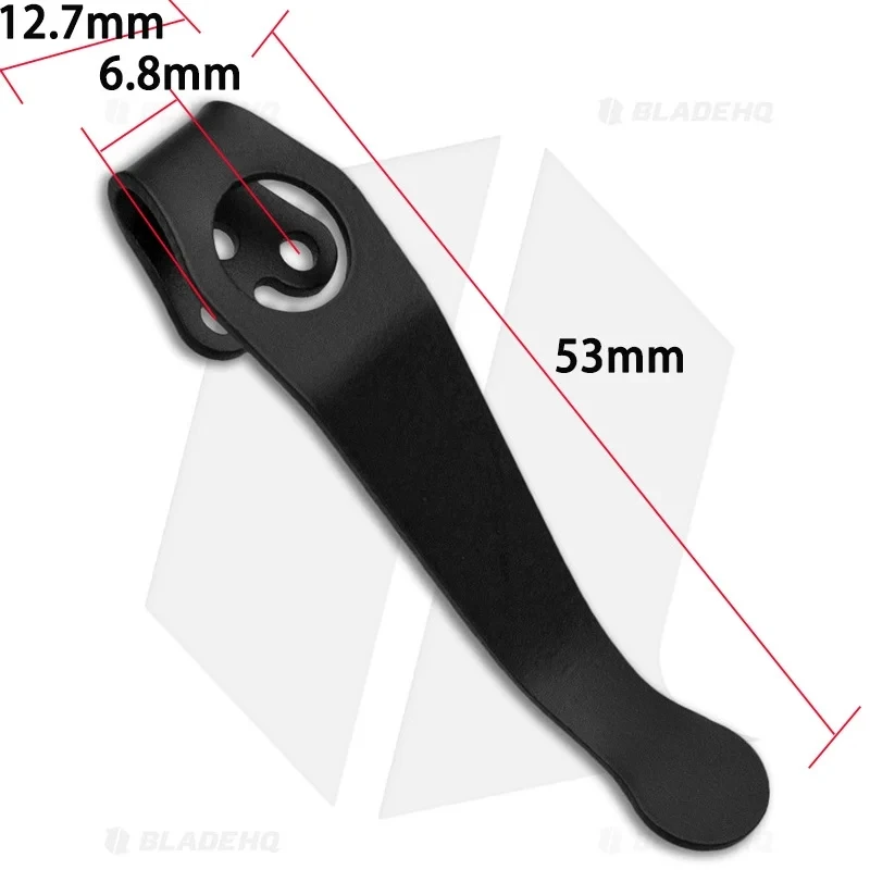 Imagem -02 - com Parafusos Liga de Titânio Faca Dobrável Clipe de Bolso Cintura Volta Braçadeira para Spyderco C81 C223 Paramilitar Para3 C10 C11 Delica