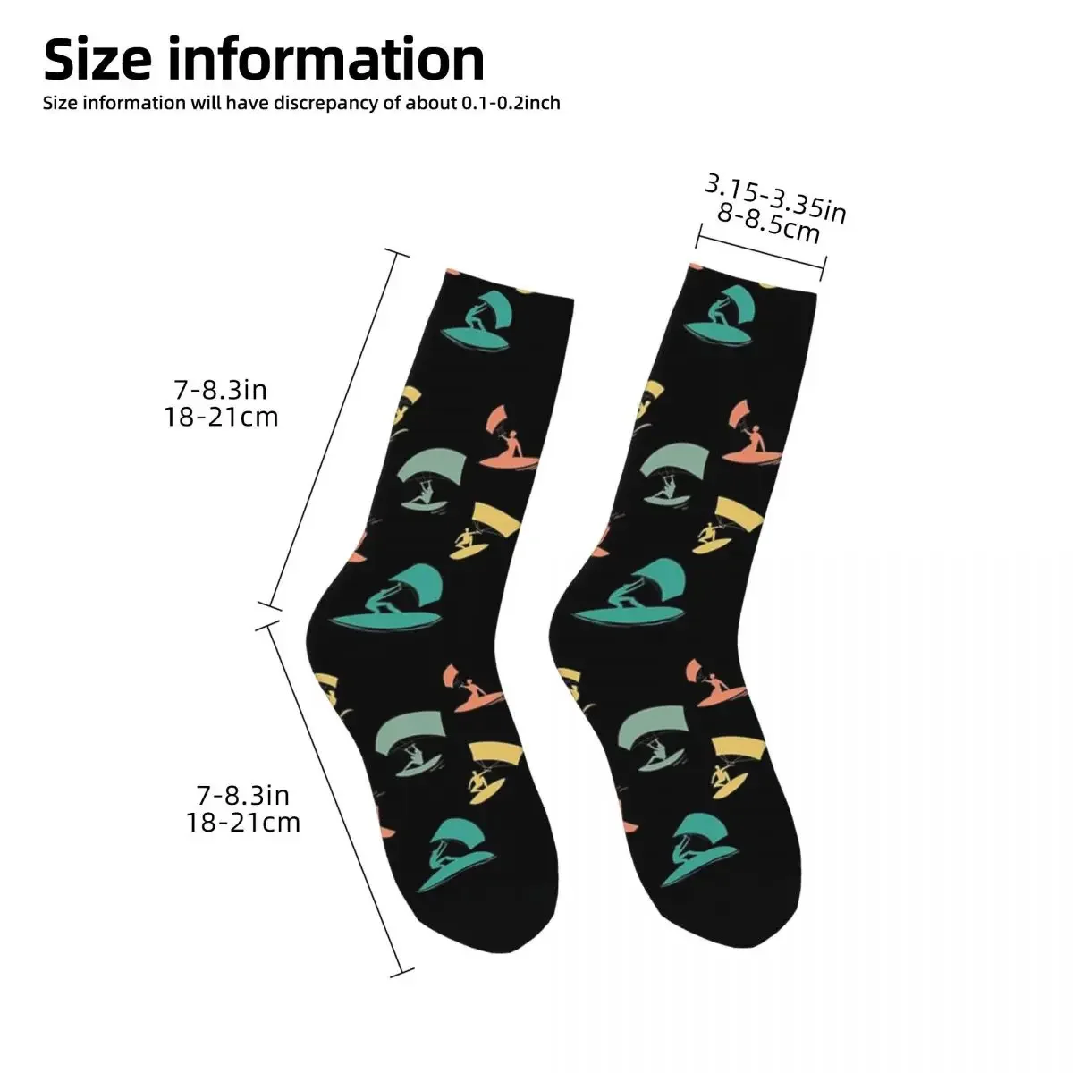 Kite Surf Kitesurfing Socks Harajuku High Quality Stockings All Season Long Socks Accessories for Unisex Gifts