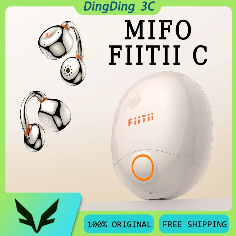 Mifo FiiTii C Беспроводные наушники DSP Звуковые эффекты AI Перевод вызовов в реальном времени с низкой задержкой IPX5 Водонепроницаемые пользовательские открытые наушники