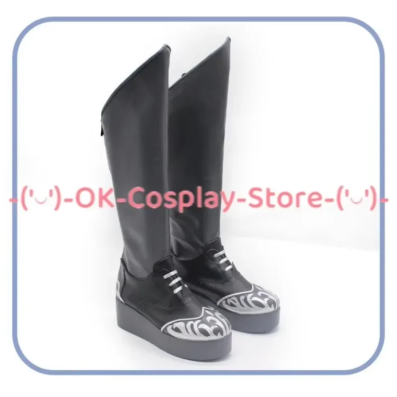 [カスタマイズ] アイデンティティ V ウー・チャン ブラックガード ファン ウー・ジウ コスプレ靴 ゲーム ロールプレイ コスチューム小道具 カーニバルパーティー PUレザーブーツ