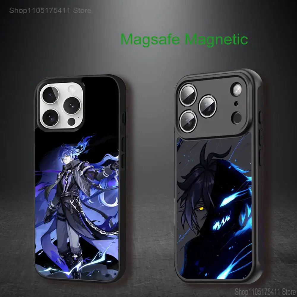 

Genshin Impact F-Flins Phone Case For iPhone 17,16,15,14,13,12,11,Pro,Max,Plus,Mini,SE4,E Magnetic Magsafe Wireless Charging