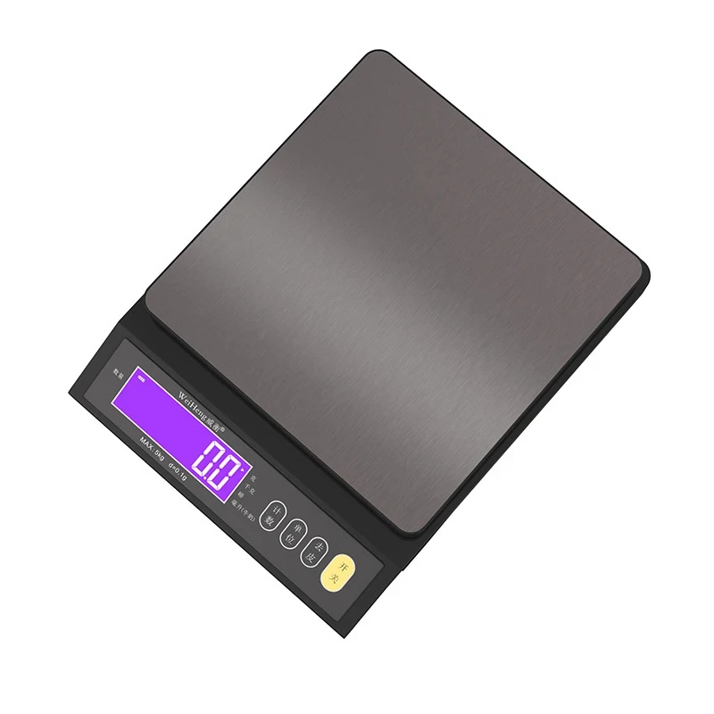 Fully Waterproof Stainless Steel Measuring Weighing Baking Tool 5kg/0.1g 10kg/1g Digital Electronic Kitchen Scale LCD Display
