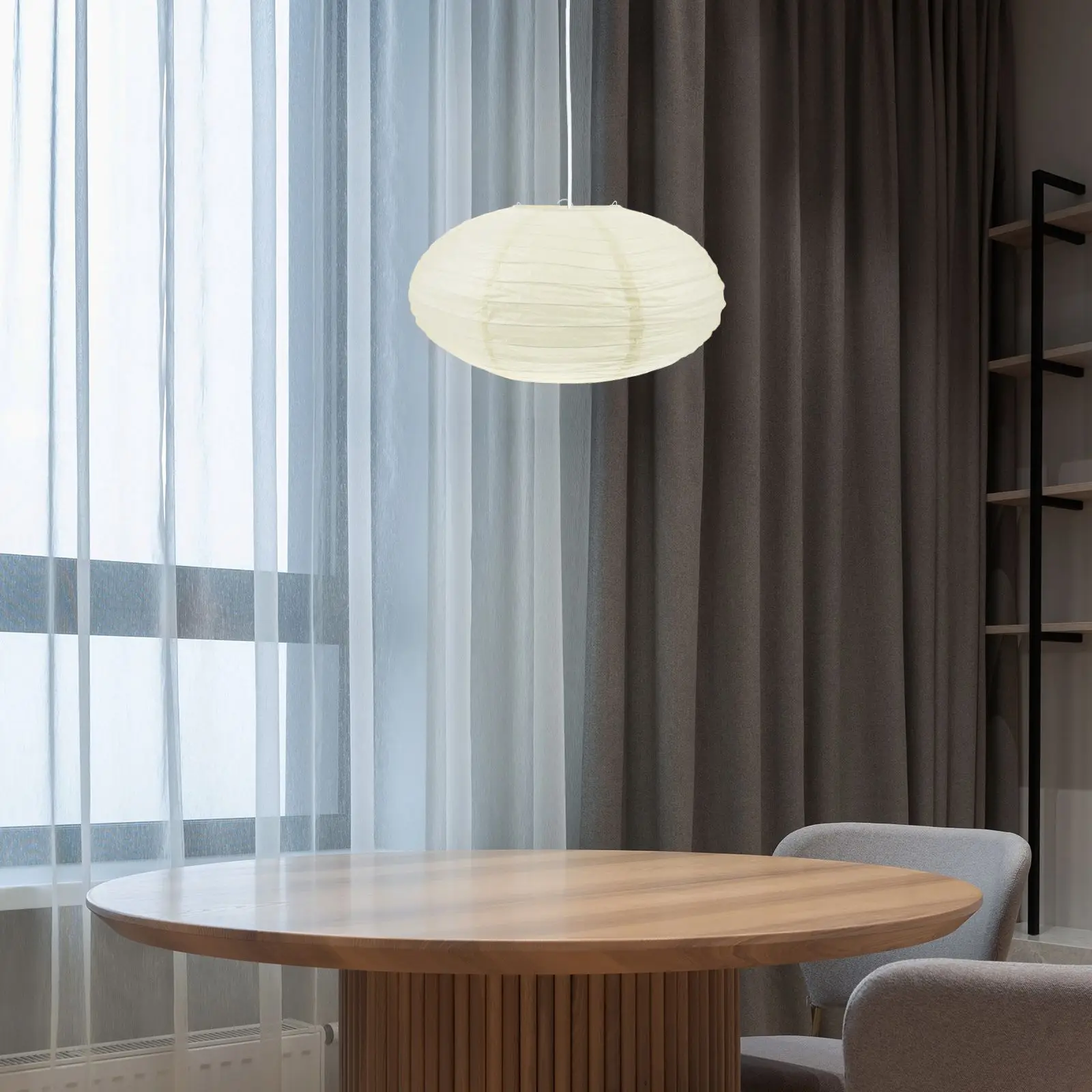 

Foldable Paper Lantern Lampshade Home Decor Hanging Shade Replacement Pendant Light Cover for Party Wedding Celebrations