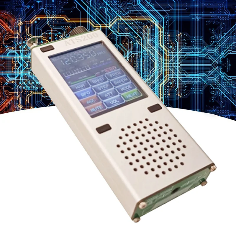Ats200 Full-Band Radio Si4732 + Esp32 + Bluetooth + 2.4 Inch Touch Display Fm Am Lb Multi-Mode Radio Duurzaam Eenvoudig Te Installeren Eenvoudig Te Gebruiken