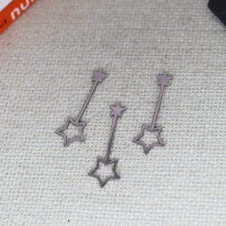 3pcs/Lot Stainless Steel Star Magic Wand Accessories DIY Jewelry Making For Bracelets Earring Necklaces For Party Gift