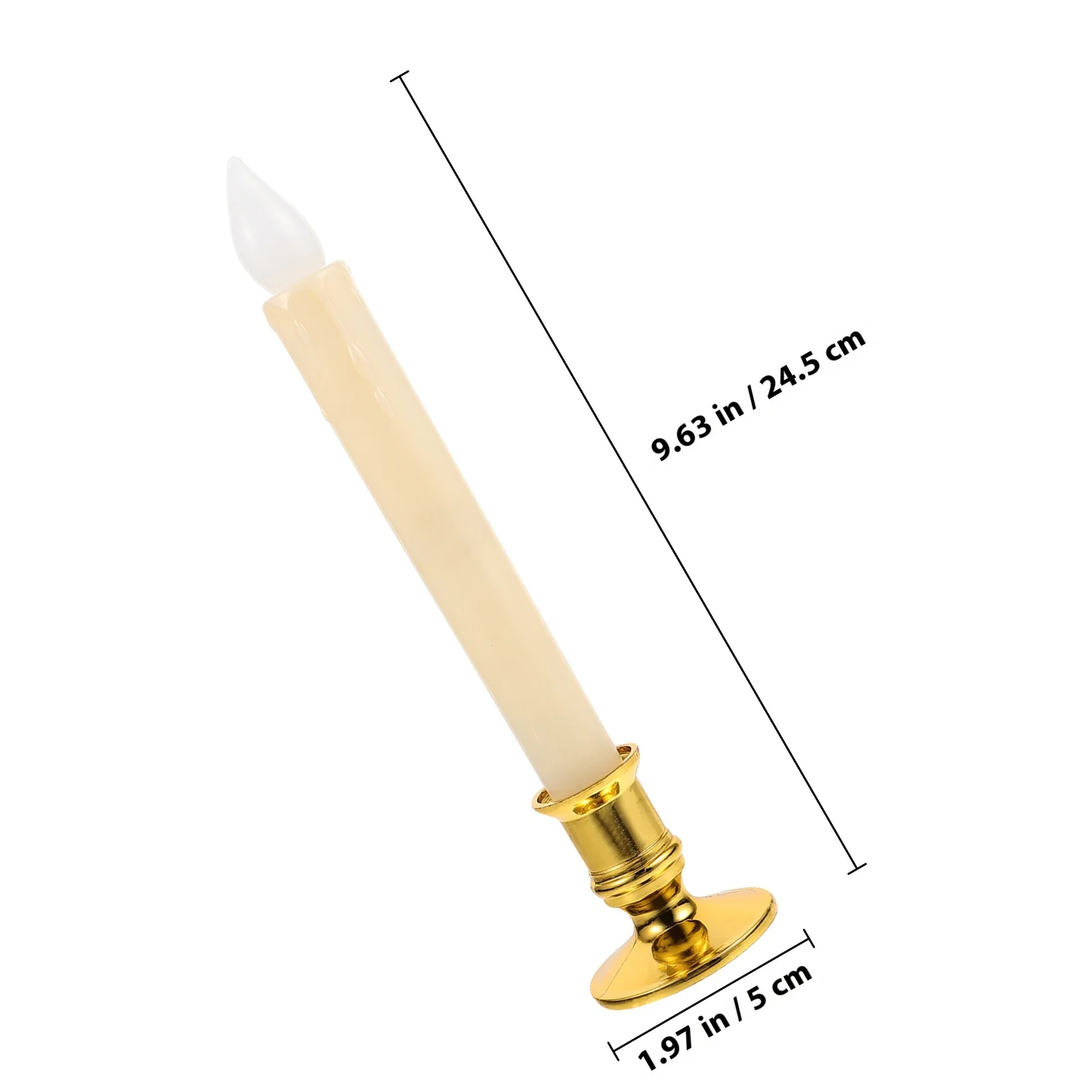 4Pcs LED Simulation Light Gold Base Flickering Flameless Romantic Lamp Home Wedding Festival Decoration