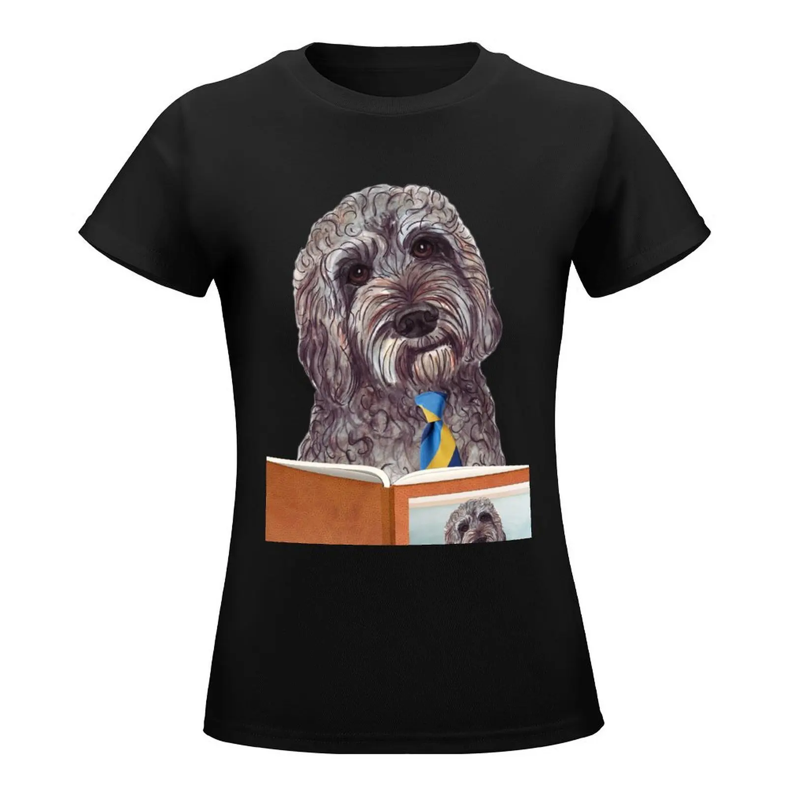 HARRY Schooldog doodle @labradoodlen_harry T-Shirt summer clothes cute clothes summer tops Woman T-shirts