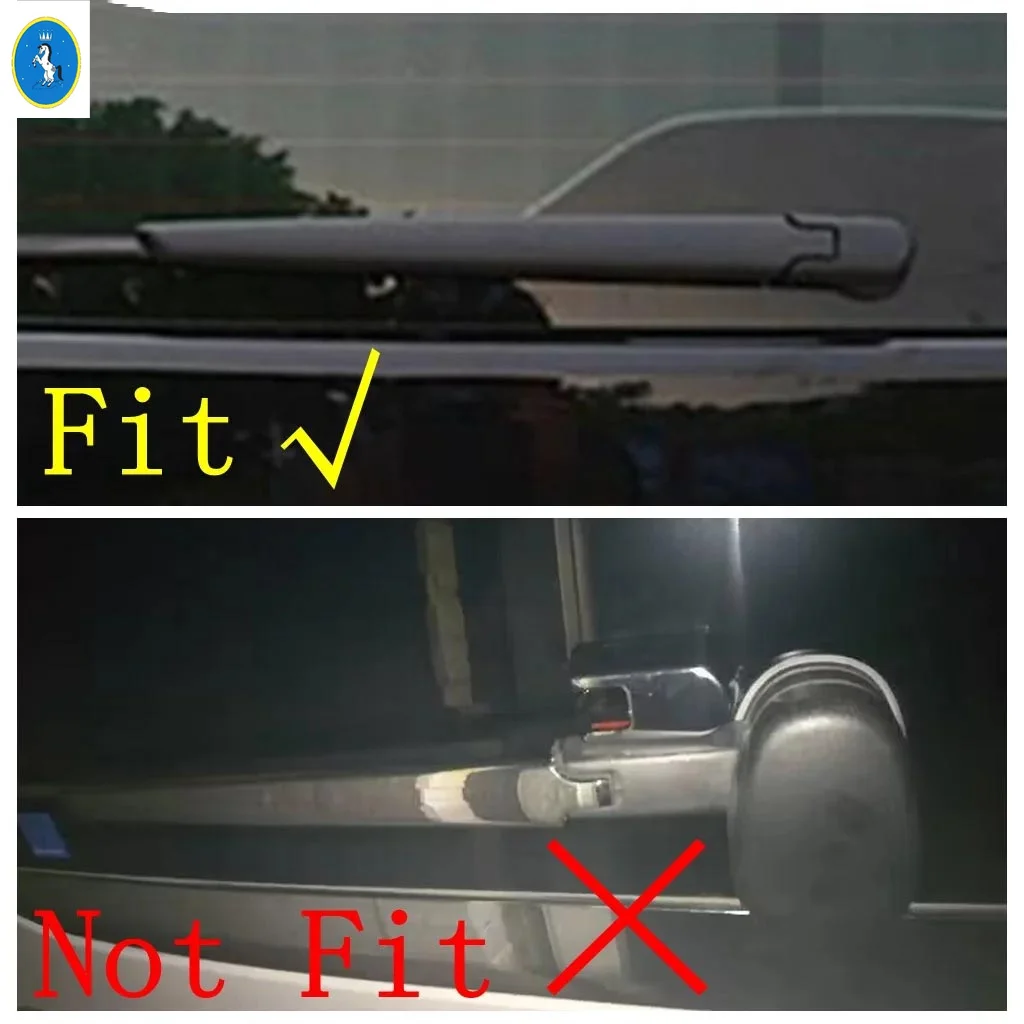 Auto Rear Windshield Window Windscreen Rain Wiper Cover Trim For Mercedes-Benz Vito W447 2014 - 2019 Chrome Exterior Accessories