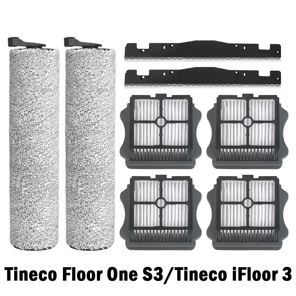 

For Tineco Floor One S3 / Tineco iFloor 3 Cordless Wet Dry Vacuum Cleaner Parts Roller Brush Hepa Filter Replacement Accessories