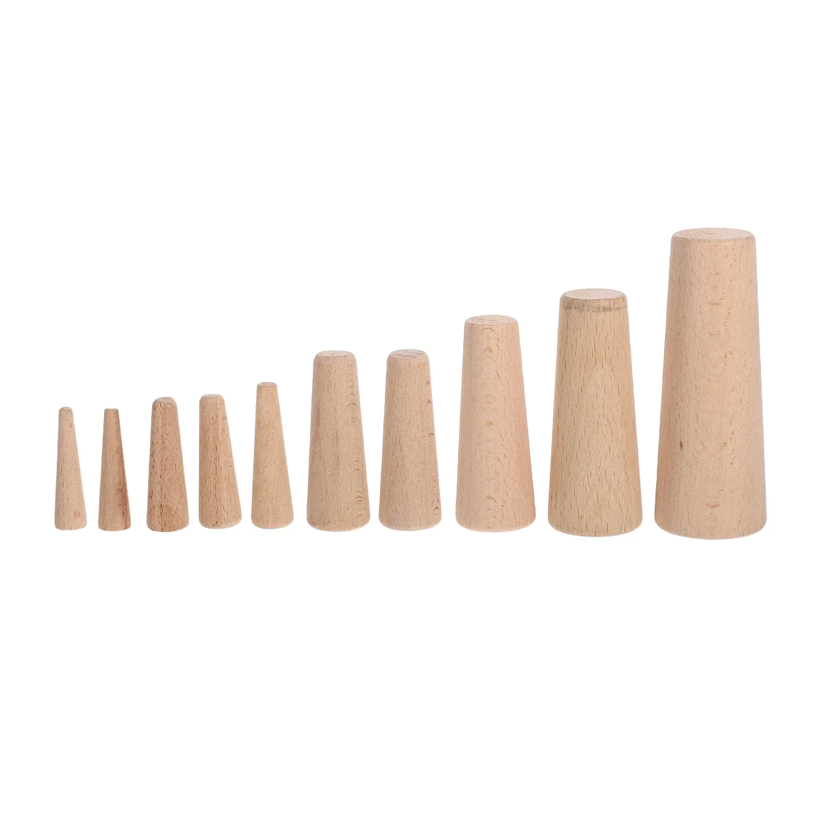 

10Pcs Wooden Boat Plugs Emergency Tapered Conical Bungs for Yacht Kayak Marine Vessel Leak Stopper Hardware Fittings
