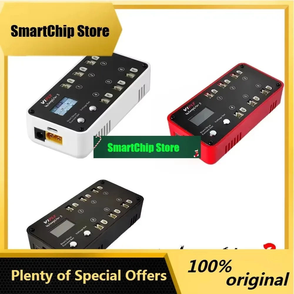SmCpVIFLY WhoopStor 3 V3 6 Ports 1S LIPO Battery Charger Discharger Storage Function