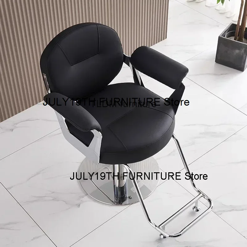 Simple Fashion Barber Chair Salon Hair Shop Perm Hair Modern Rotate Salon Chair Advanced Sense European Cadeiras Home Furniture