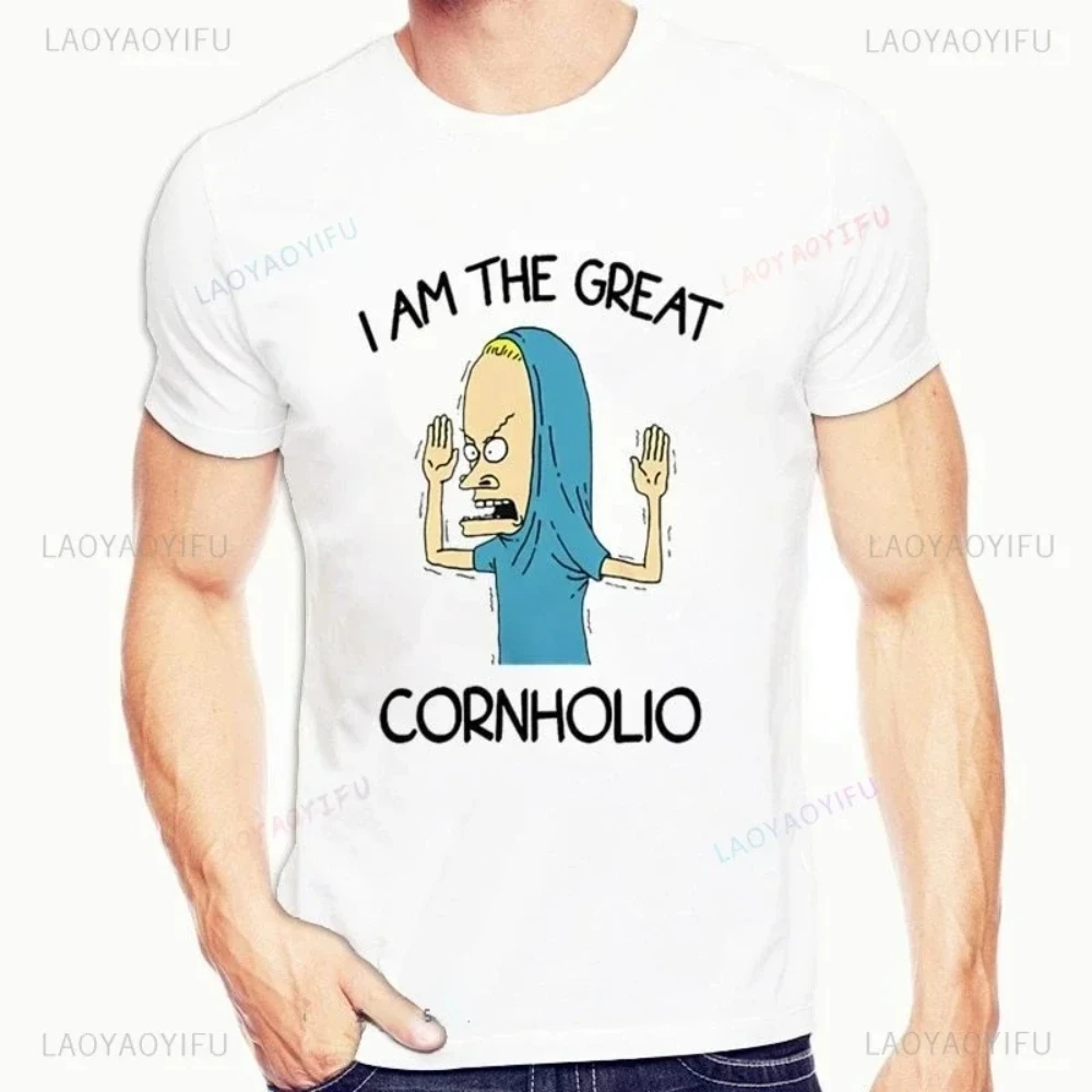 Funny Beavis And Butthead Beavis & Butthead Print T-Shirt Tshirt For Men And Women Male Plain Crazy Tees Top T-Shirts Print