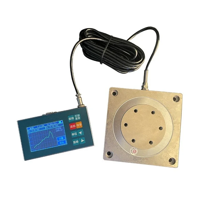 LD high precision digital pressure meter 0-50KN/5 tons flat plate pressure calibrator digital push-pull force meter