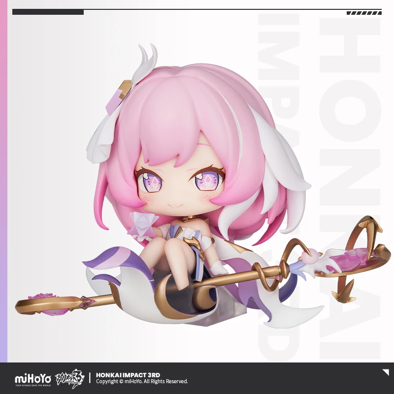 Honkai Impact 3 Elysia Q-versie Actiefiguren Model HERRSCHER OFHUMAN: EGO Amusement Collectible Randapparatuur Origineel