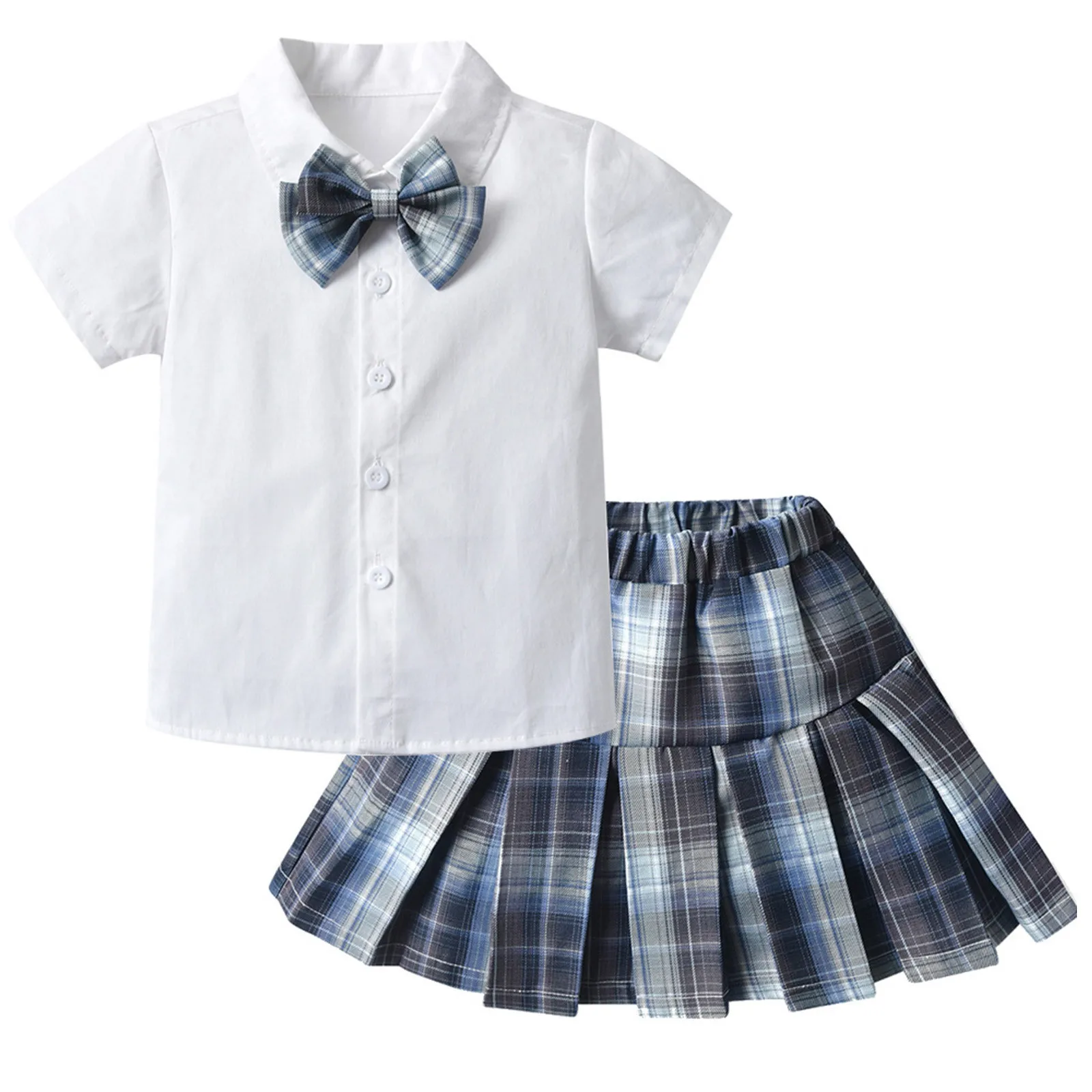 

Women Sexy Lingerie Slim Fit Schoolgirl Cosplay Outfit Student Jk Uniform Shirt With Plaid Pleated Skirt Panties Set Costume