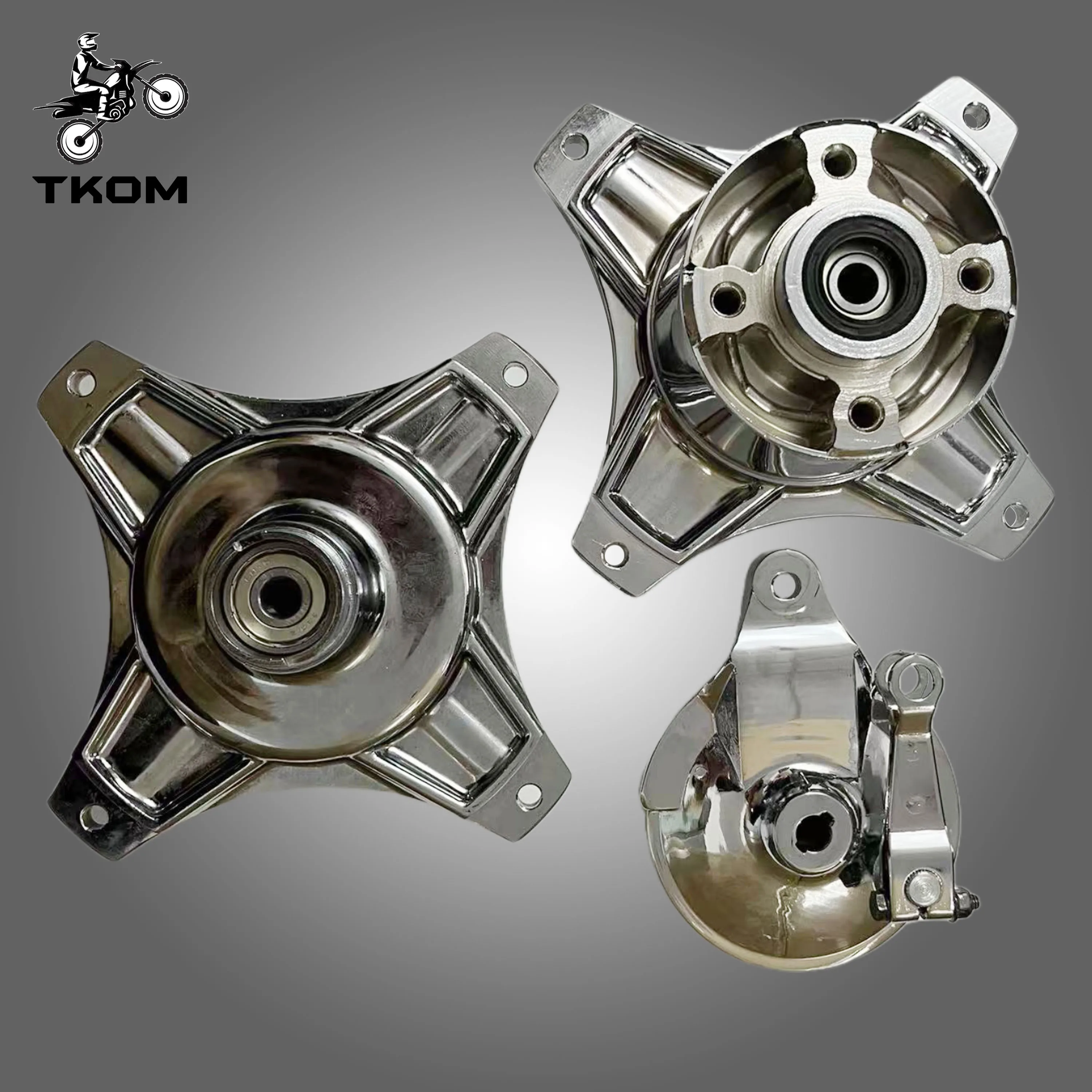 DAX CT70 Chrome  Front and rear hub with cover set for Honda DAX CT70 Motorcycle Accessories