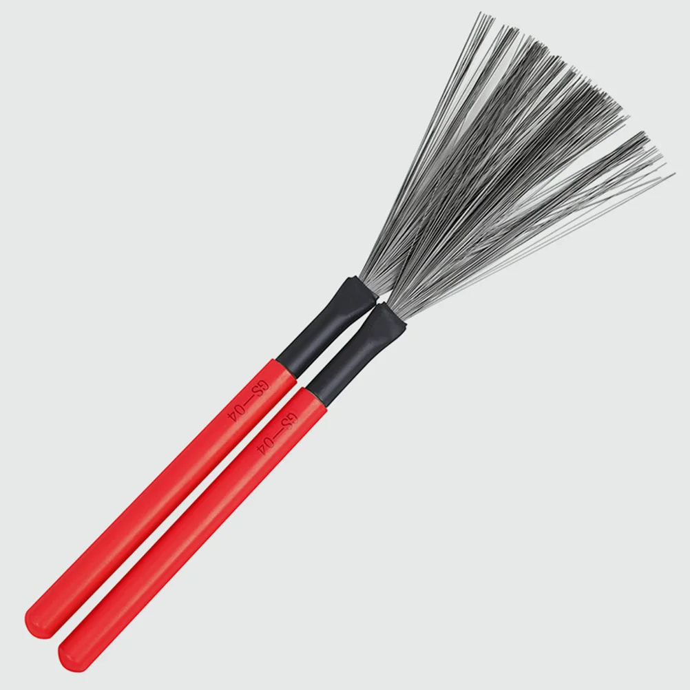 

Drum Brush Handle High Carbon Steel Wire for Percussion Jazz Drums Accessories Portable Maple Handle Drum Brush Drumming Tools