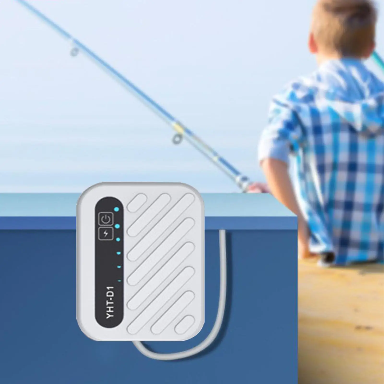 مضخة هواء لحوض السمك المحمولة الصيد السحر مهوية USB شحن مهوية المياه للخارجية داخلي بركة الزراعة المائية السلاحف