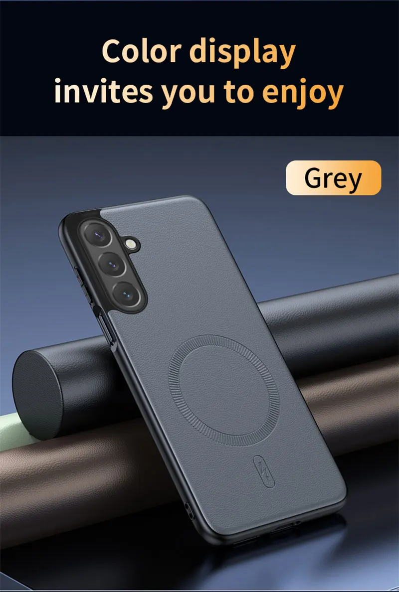 Für Samsung Galaxy S26 FE Hülle Magnetische Leder-Schutzhülle für Samsung Galaxy S26 FE Anti-Fingerabdruck Rutschfeste PC+TPU – Detail 19