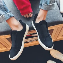 Canvas Sneakers Man Trends 2024 Slip-ons Vulcanize Shoes For Men In Promotion Elegant 2024 New Arrivals Comfortable Size 40