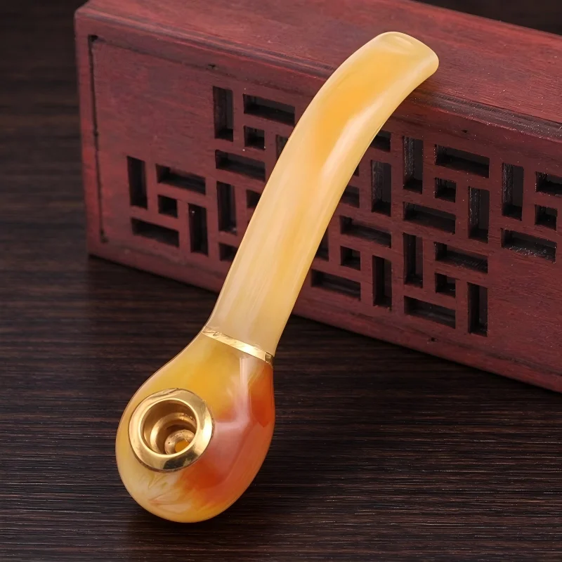Creative Mini Smoke Pipe Portable For Thick Thin Smoking Pipe Personal Popular Dry Pipe Recyclable For Boyfriend Smoking Tool